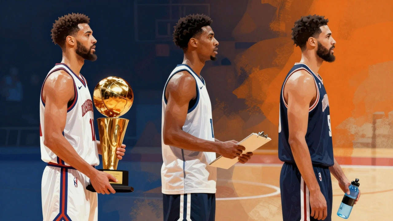 Illustration of three players representing different competition tiers